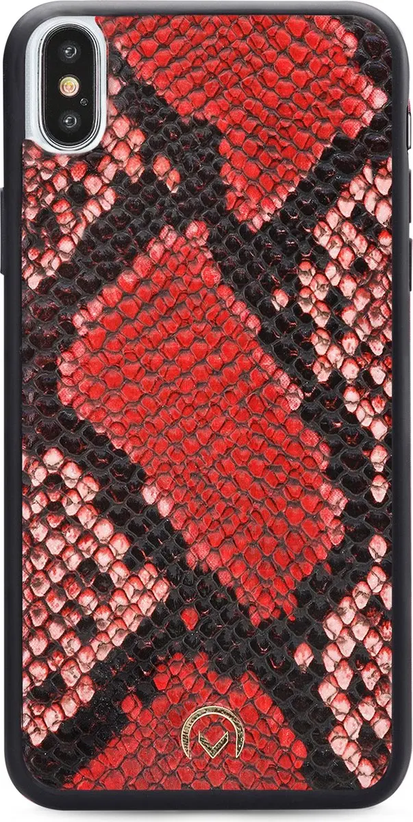 Mobilize Gelly Velvet iPhone X Telefoonhoesje - Rood - 4 Pasjes