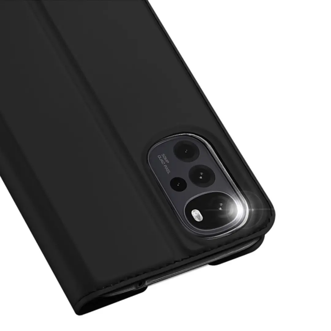 Dux Ducis Slim Bookcase Hoes Motorola Moto G22 - Blauw
