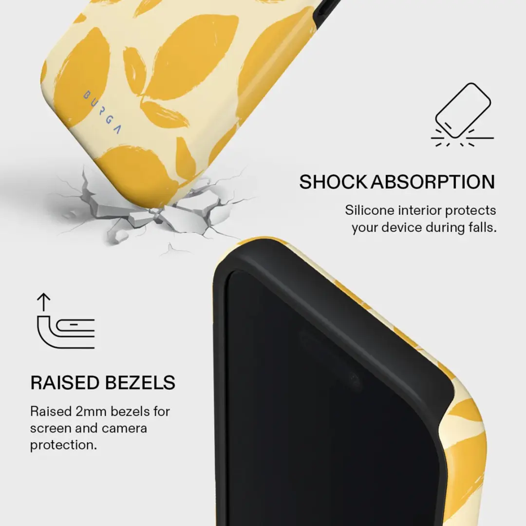 Burga Tough MagSafe Hoes iPhone 17 - Lemon Tart