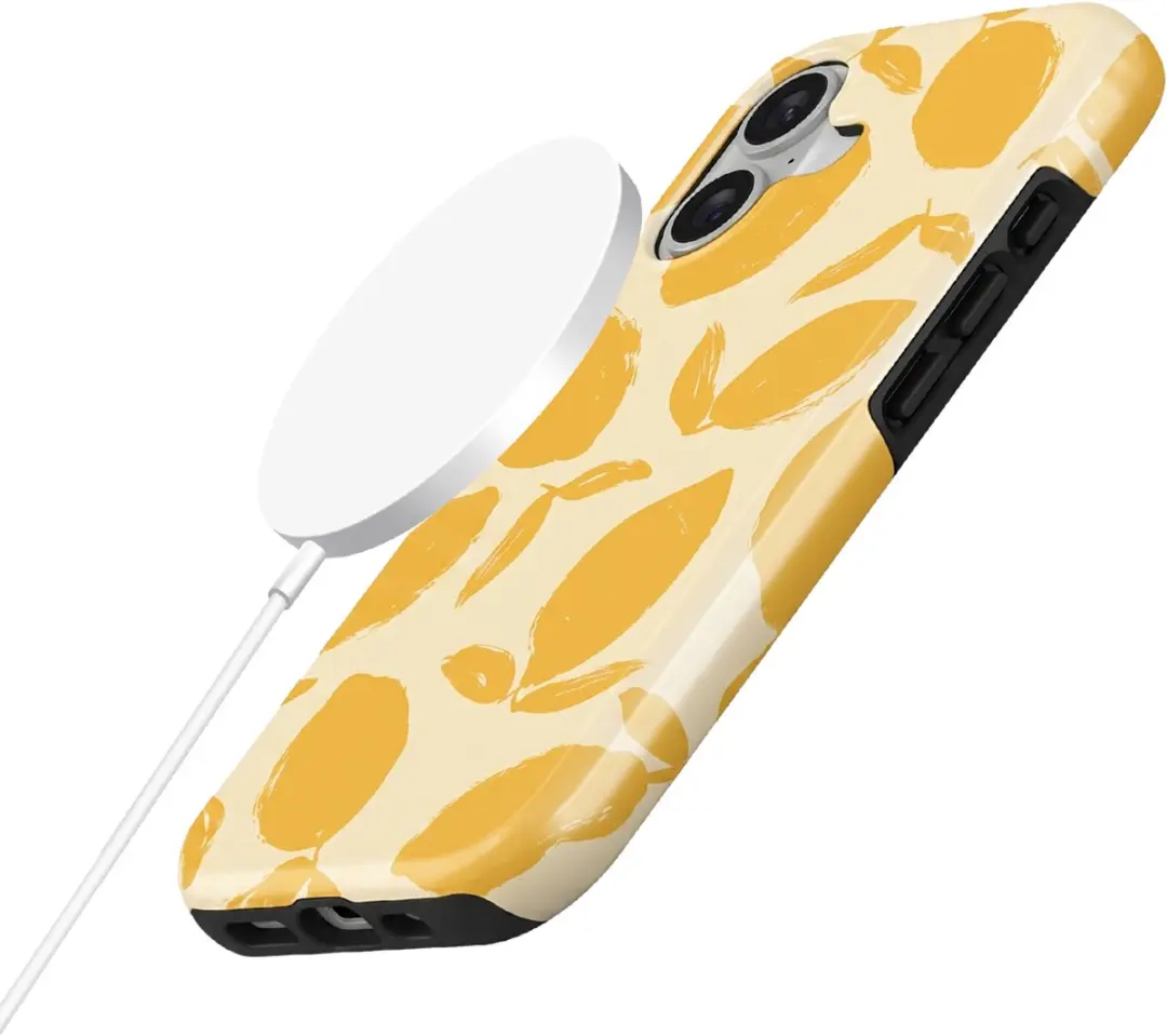 Burga Tough MagSafe Hoes iPhone 17 - Lemon Tart