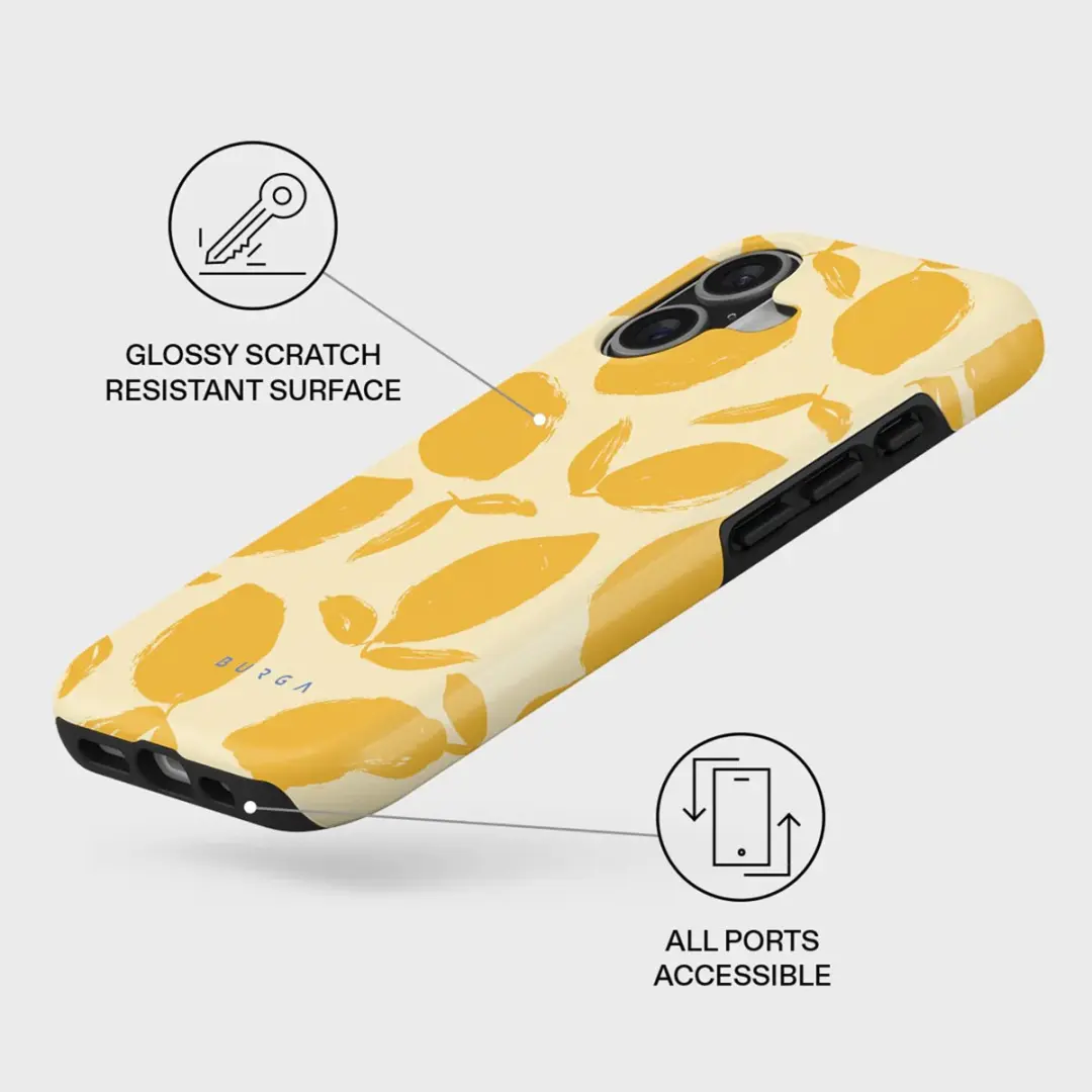 Burga Tough MagSafe Hoes iPhone 17 - Lemon Tart