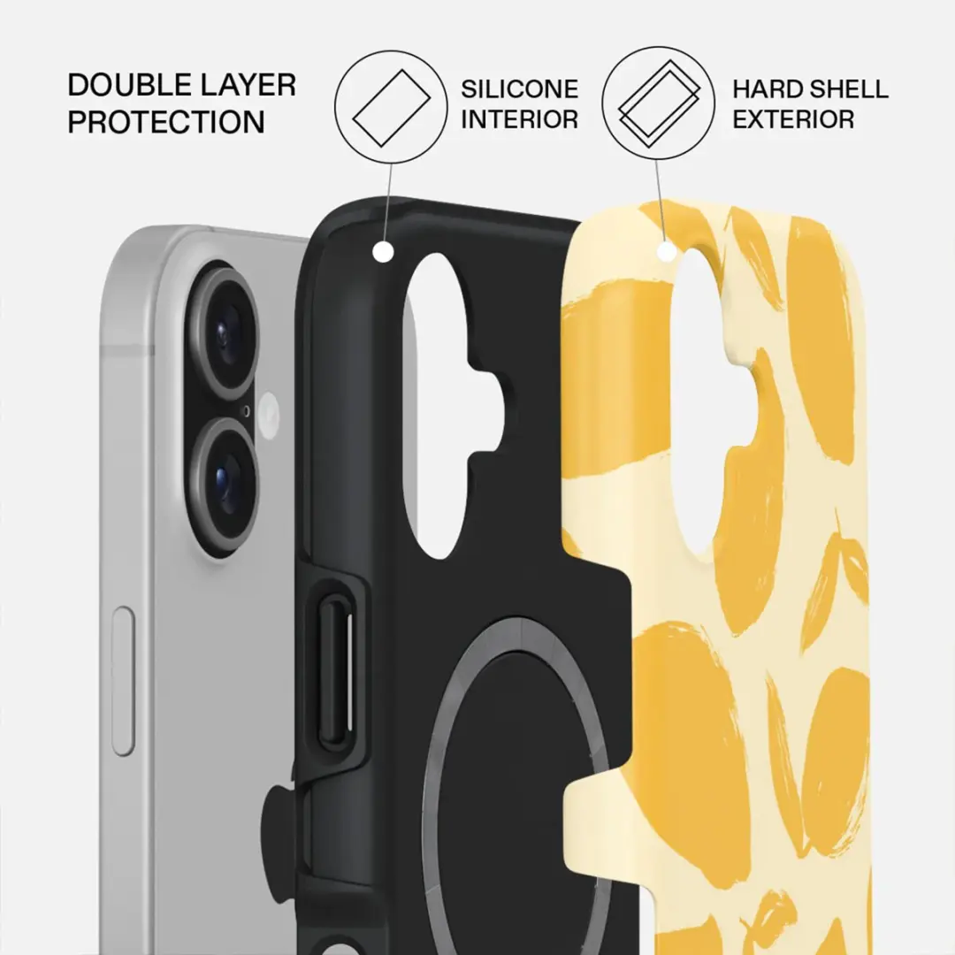 Burga Tough MagSafe Hoes iPhone 17 - Lemon Tart