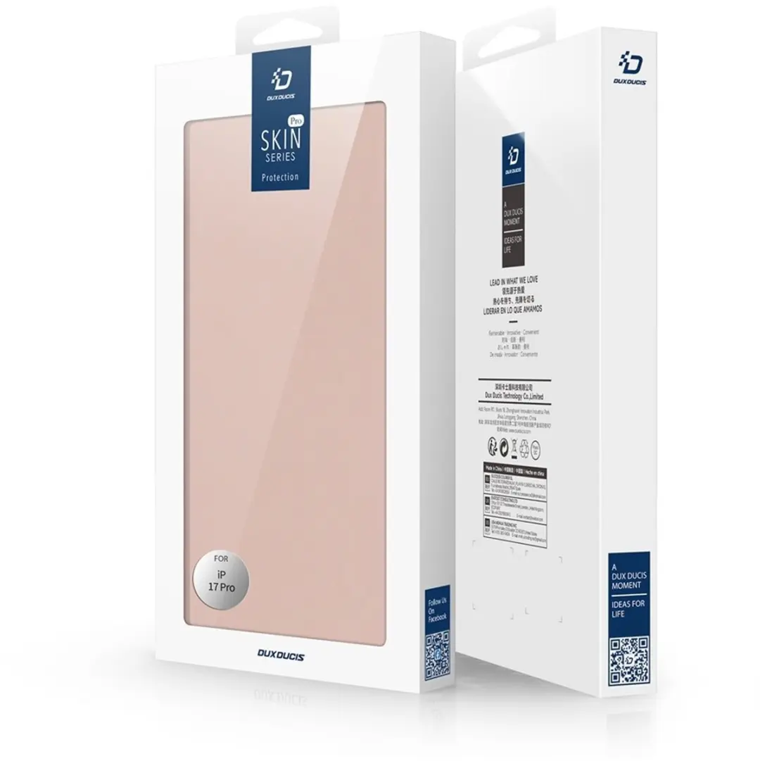 Dux Ducis iPhone 17 Pro Hoesje Rose Goud - Slim Bookcase - afbeelding 6 van 6