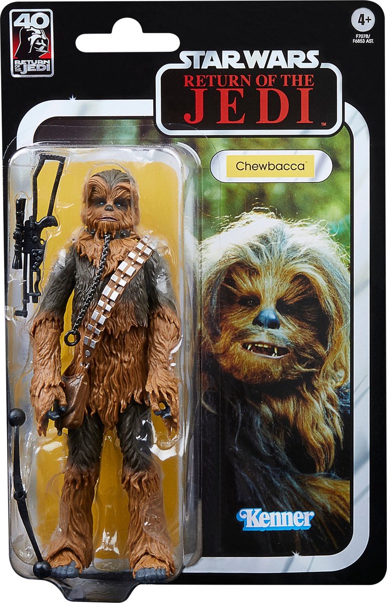 Hasbro Star Wars Actiefiguur Chewbacca 15 cm Episode VI 40th Anniversary Black Series Multicolours