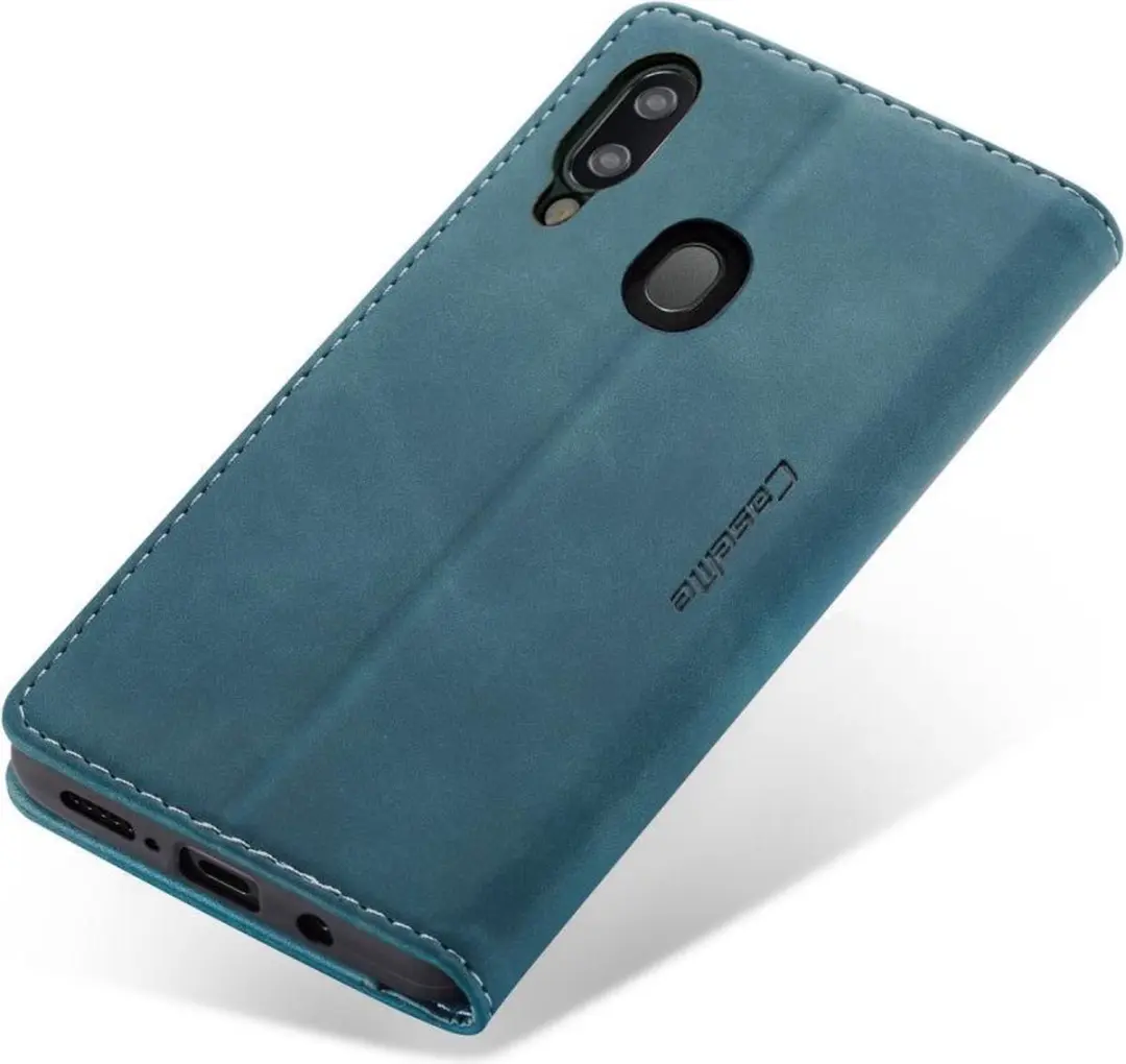 Caseme Book Case Samsung Galaxy A20e - Blauw - afbeelding 6 van 6