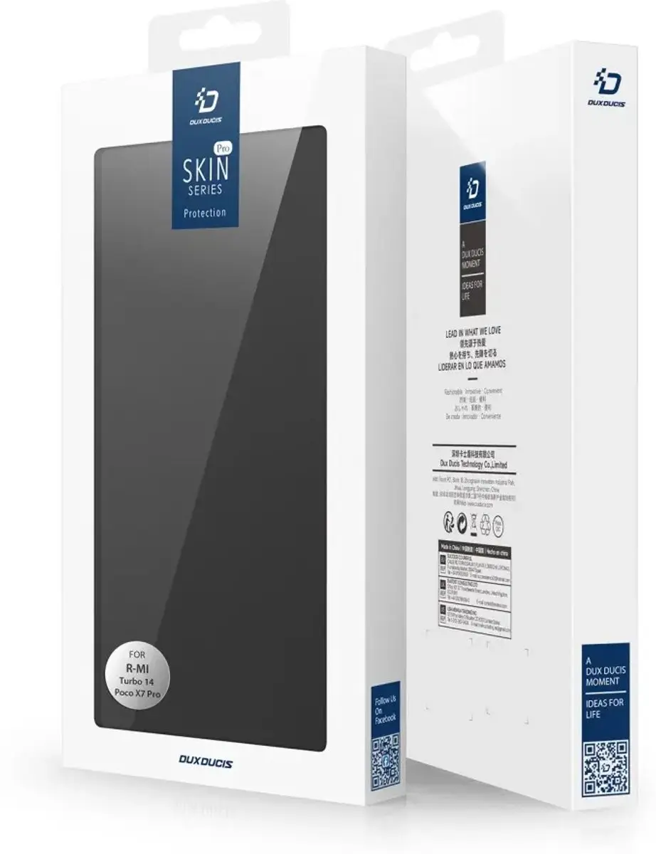 Dux Ducis Skin Pro Hoesje Xiaomi Poco X7 Pro - Zwart