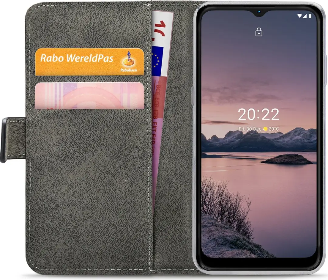 Mobilize Classic Gelly Wallet Bookcase Nokia G11 - Pasjeshouder Zwart
