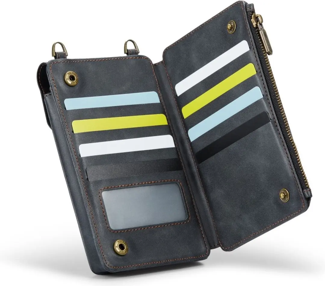 Caseme Me40 Crossbody Telefoontasje - 10 Pasjes - Zwart