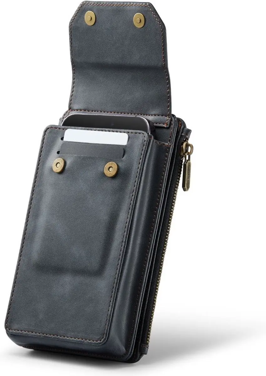 Caseme Me40 Crossbody Telefoontasje - 10 Pasjes - Zwart