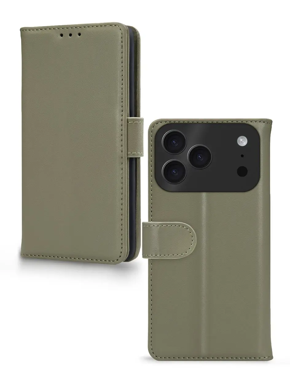 Mobilize Premium Gelly Bookcase iPhone 17 Pro - Groen - MOB-EGWBCGR-IPH17PRO
