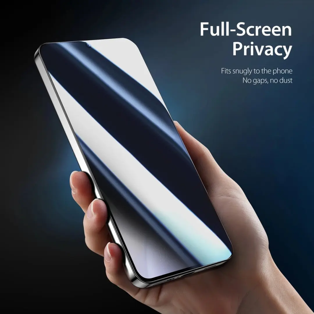 Dux Ducis Glass Privacy Samsung S24 - 9H - Zwart frame - afbeelding 6 van 6