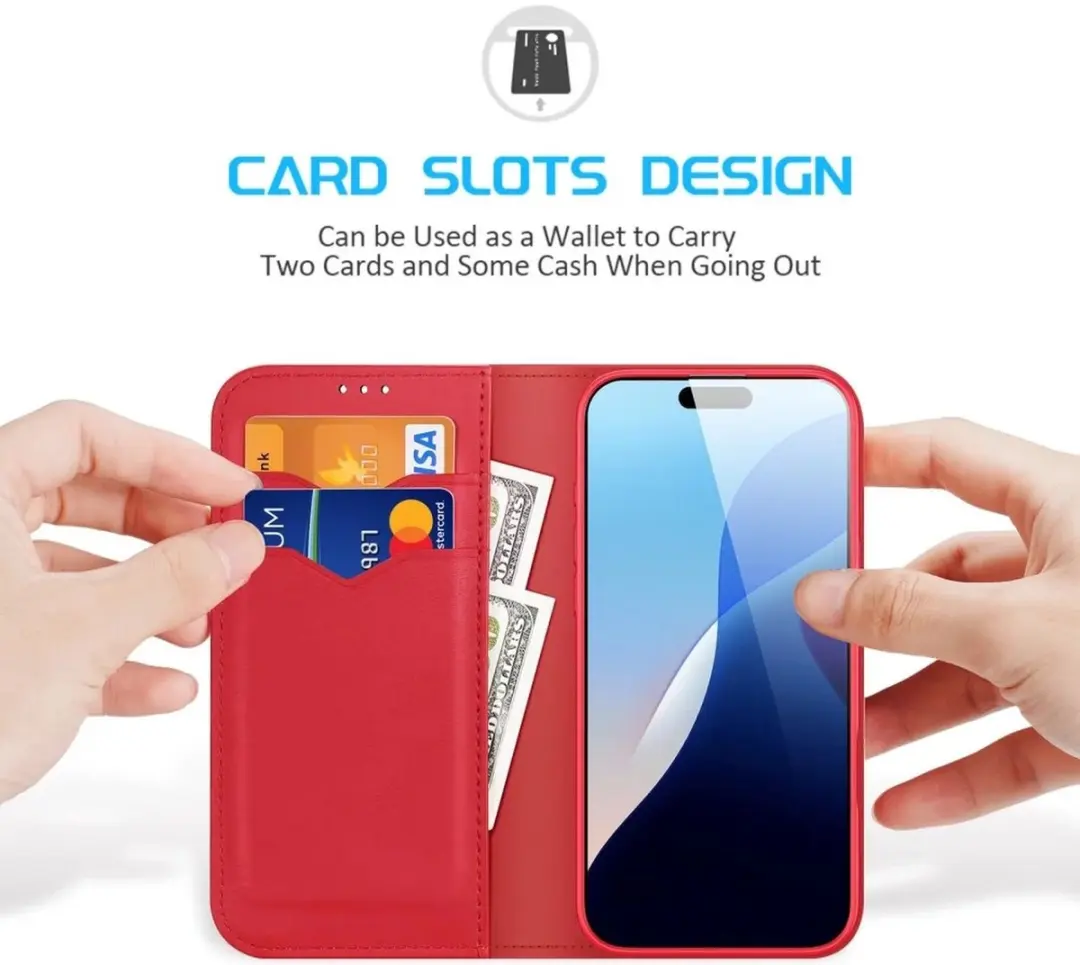 Dux Ducis Hivo Series Case iPhone 16 Pro Max - Rood - afbeelding 6 van 6