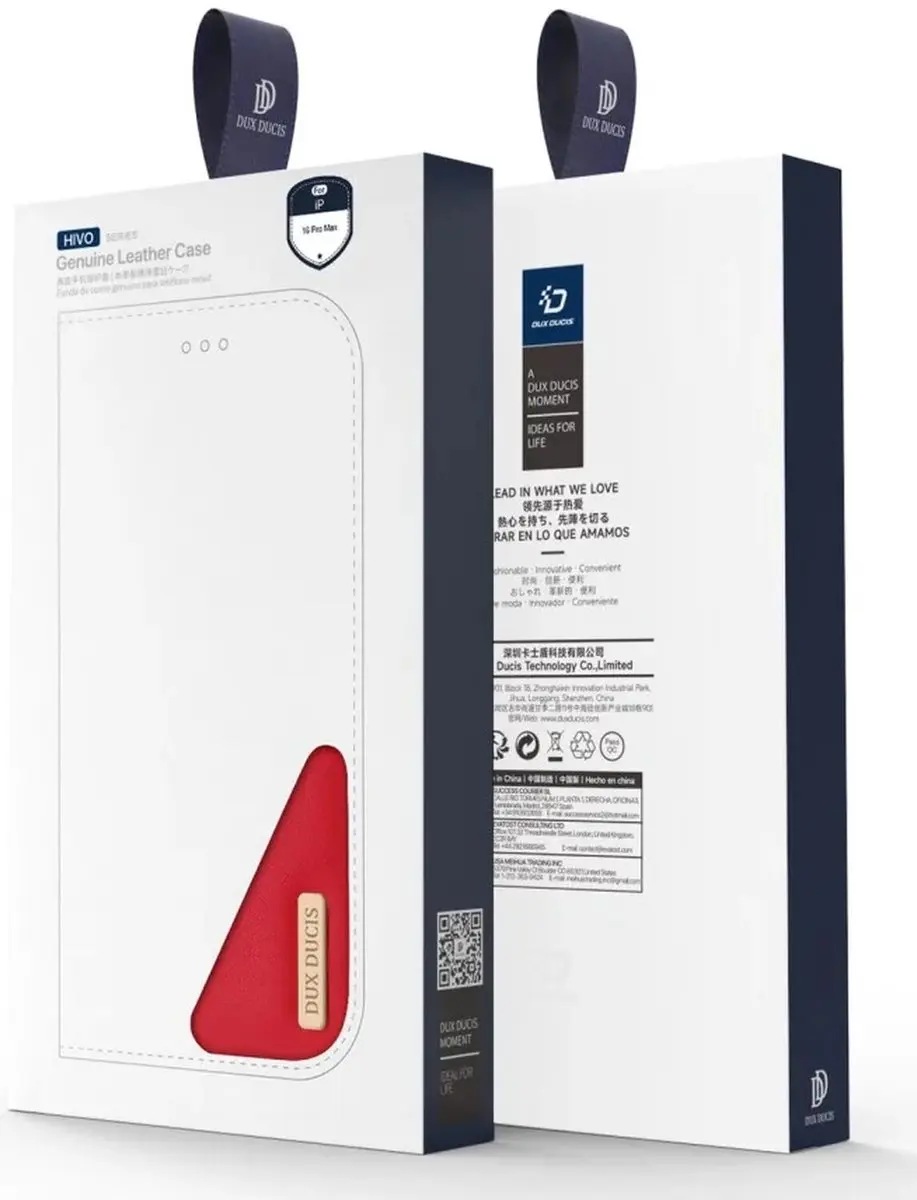 Dux Ducis Hivo Series Case iPhone 16 Pro Max - Rood