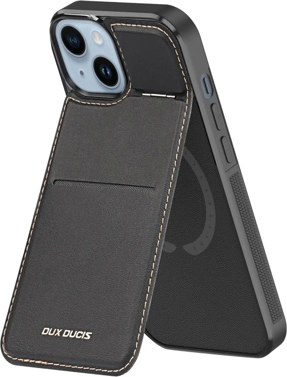 Dux Ducis Rafi Series BACK-RAFI-15R iPhone 15 Hoesje - MagSafe - Zwart