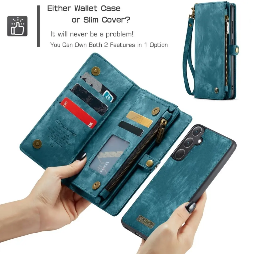 Caseme 008 Hoesje Samsung Galaxy A36 - Blauw - 8 Pasjes - afbeelding 6 van 6