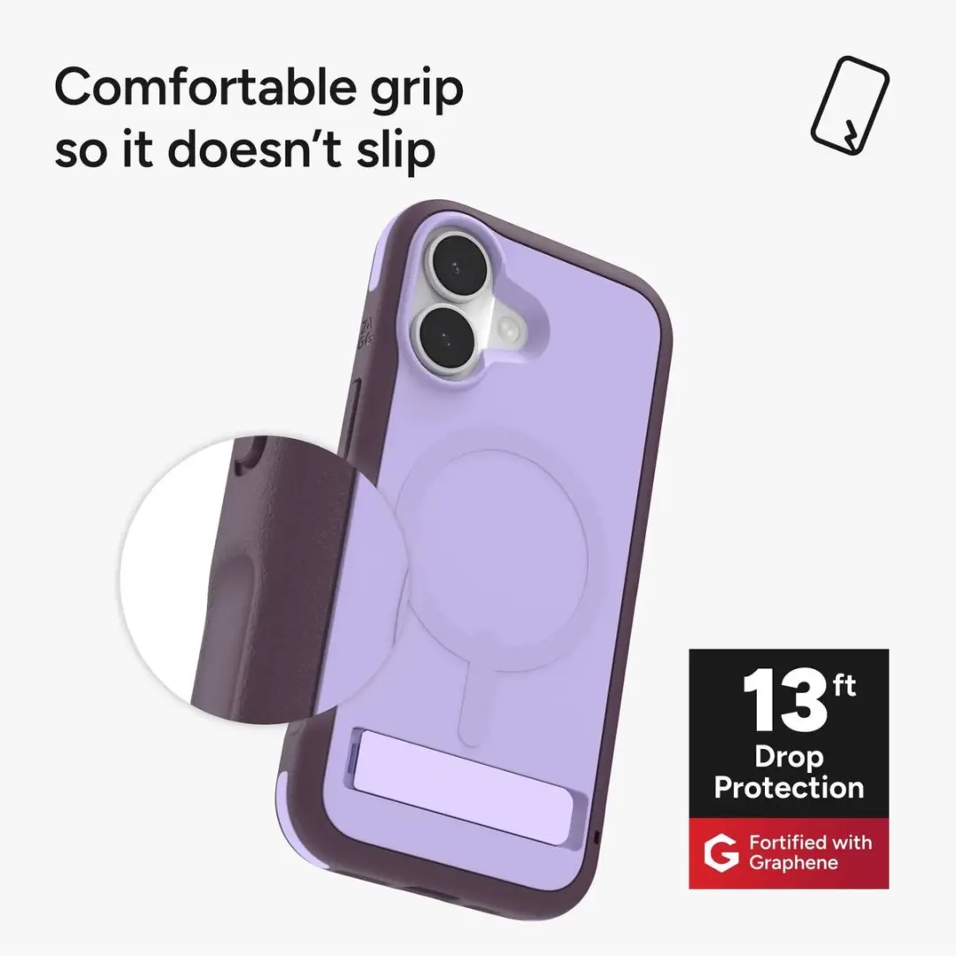 ZAGG Sedona Snap Kickstand Hoesje iPhone 17 - Paars - 702319120 - afbeelding 6 van 6