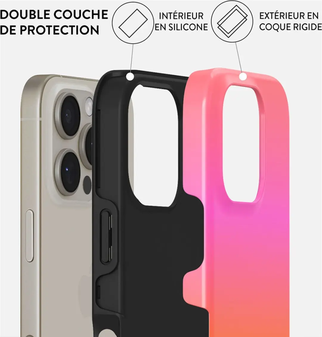 Burga Hoesje iPhone 16 Pro MagSafe Sunset Club - Meerkleurig