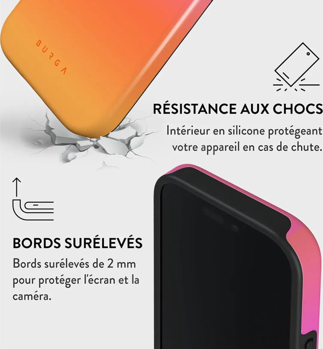 Burga Hoesje iPhone 16 Pro MagSafe Sunset Club - Meerkleurig