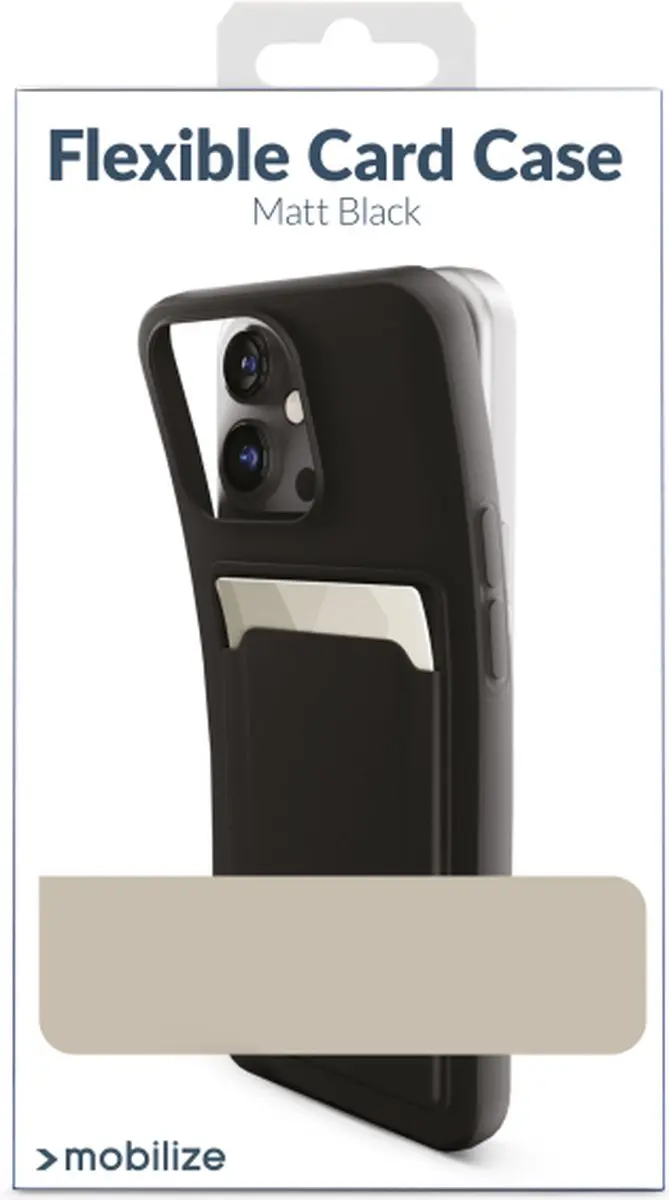 Mobilize Rubber Gelly Card Case Samsung Galaxy A16 - Zwart