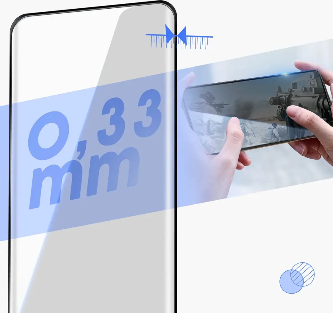 Dux Ducis Screenprotector Realme 11 Pro Plus - Tempered Glass Zwart