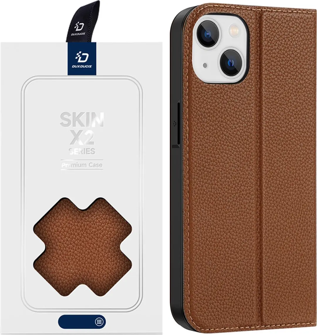 Dux Ducis iPhone 14 Book Case - Bruin