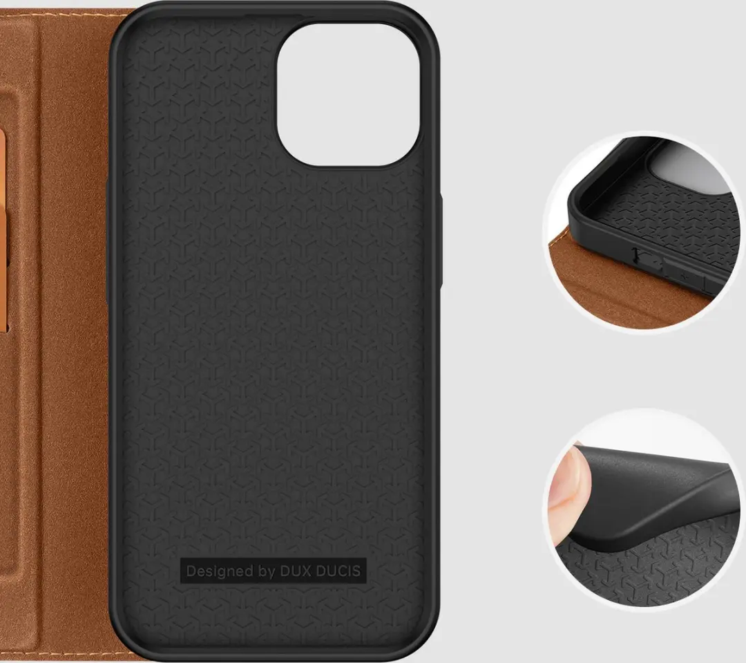 Dux Ducis iPhone 14 Book Case - Bruin