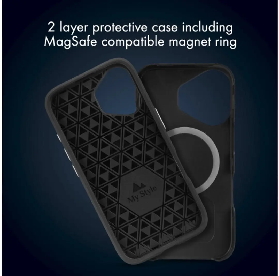 My Style iPhone 16 Pro MagSafe Hoesje - Zwart MSMTCS1003