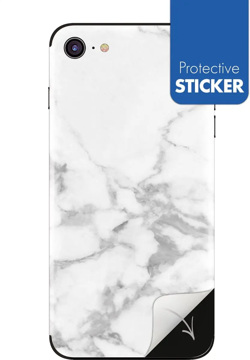 My Style PhoneSkin iPhone 7/8/SE Wit Marmer