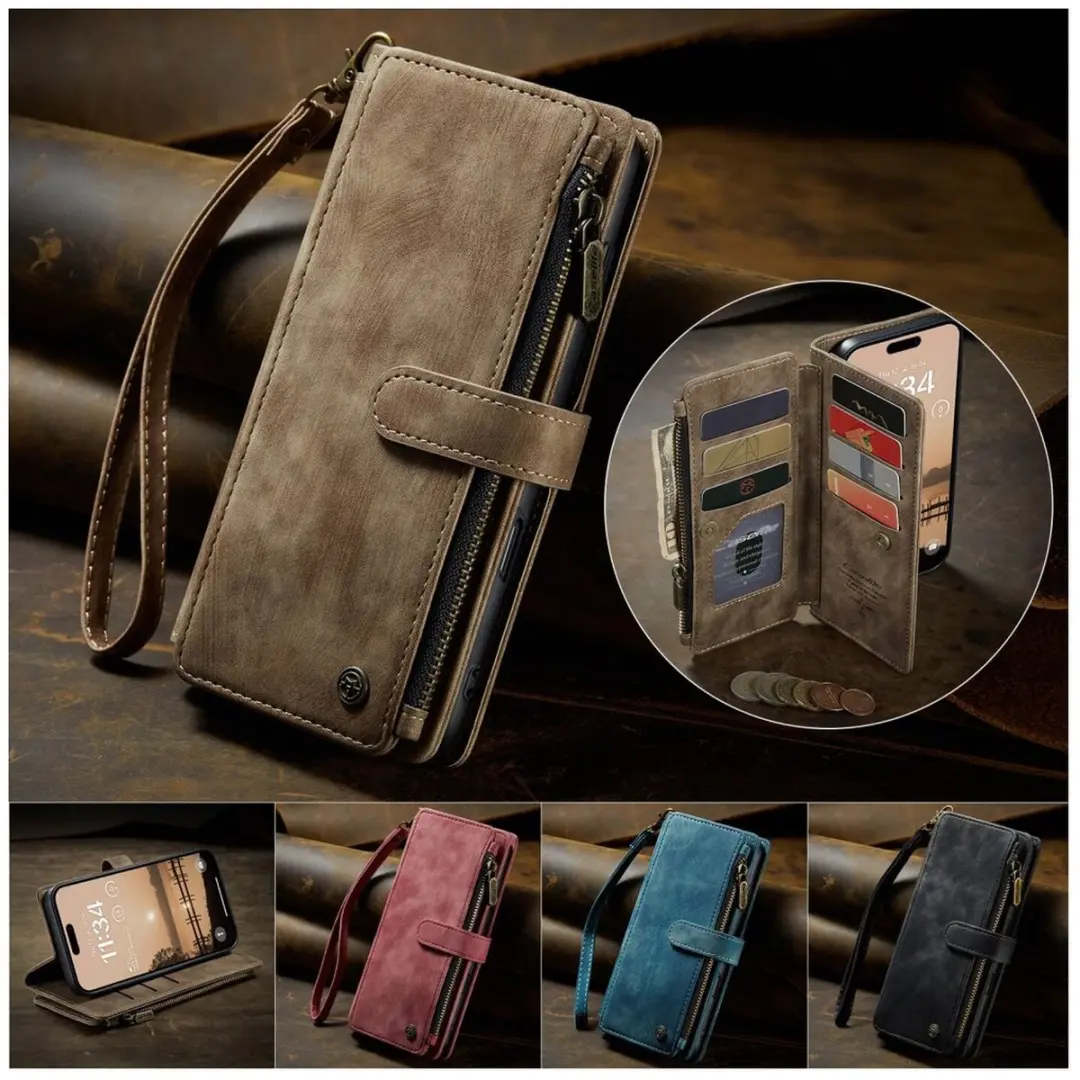 CaseMe C30 Hoesje iPhone 17 Pro Max - Bruin
