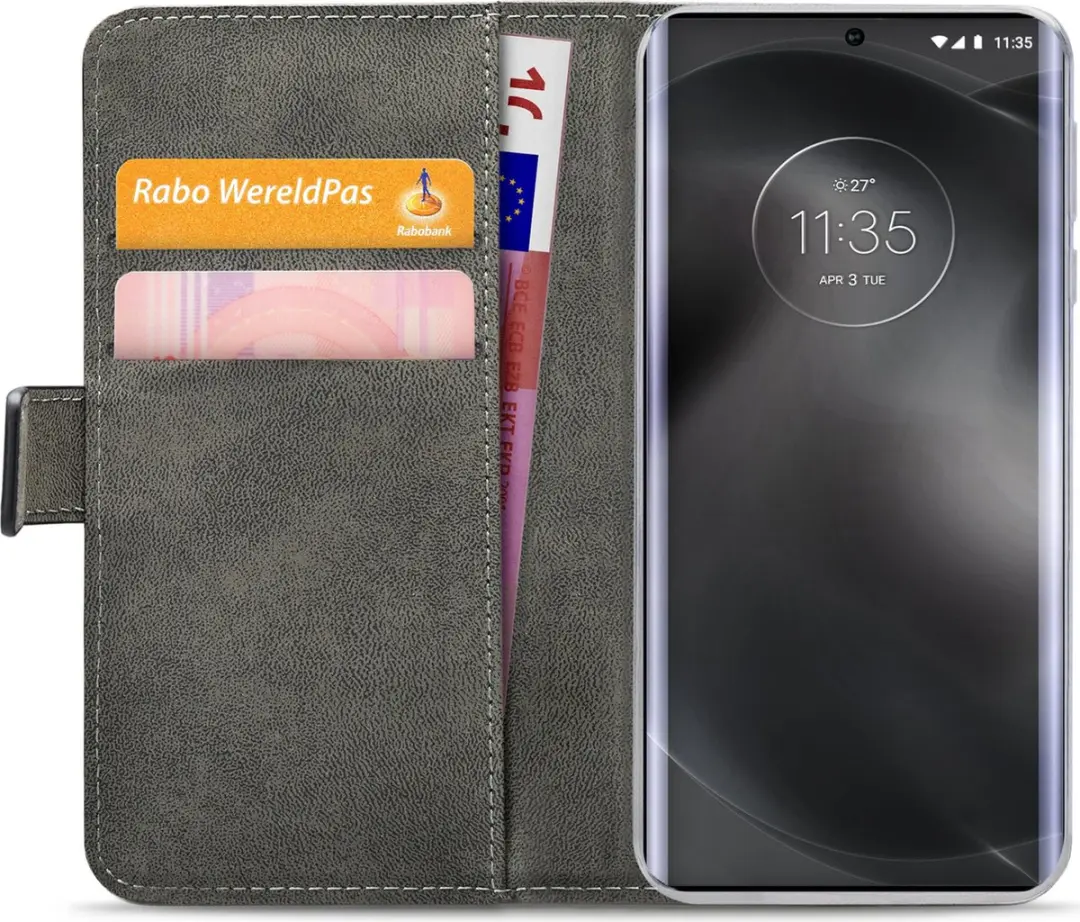 Mobilize Classic Gelly Wallet Bookcase Motorola Edge 30 Ultra - Zwart