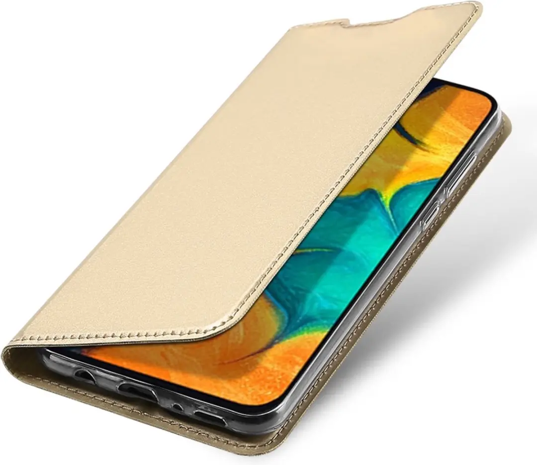 Dux Ducis Pro Series Slim Wallet Hoes - Samsung Galaxy A30 - Goud