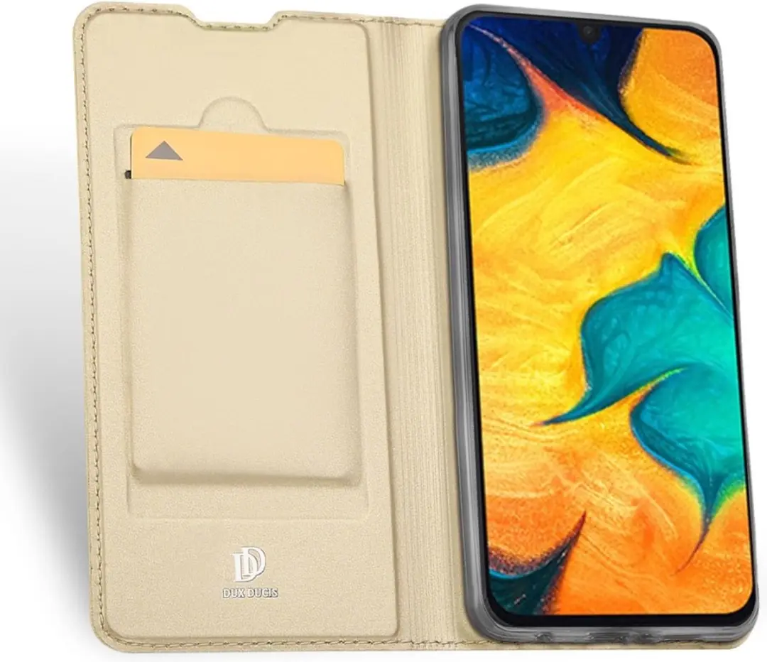 Dux Ducis Pro Series Slim Wallet Hoes - Samsung Galaxy A30 - Goud