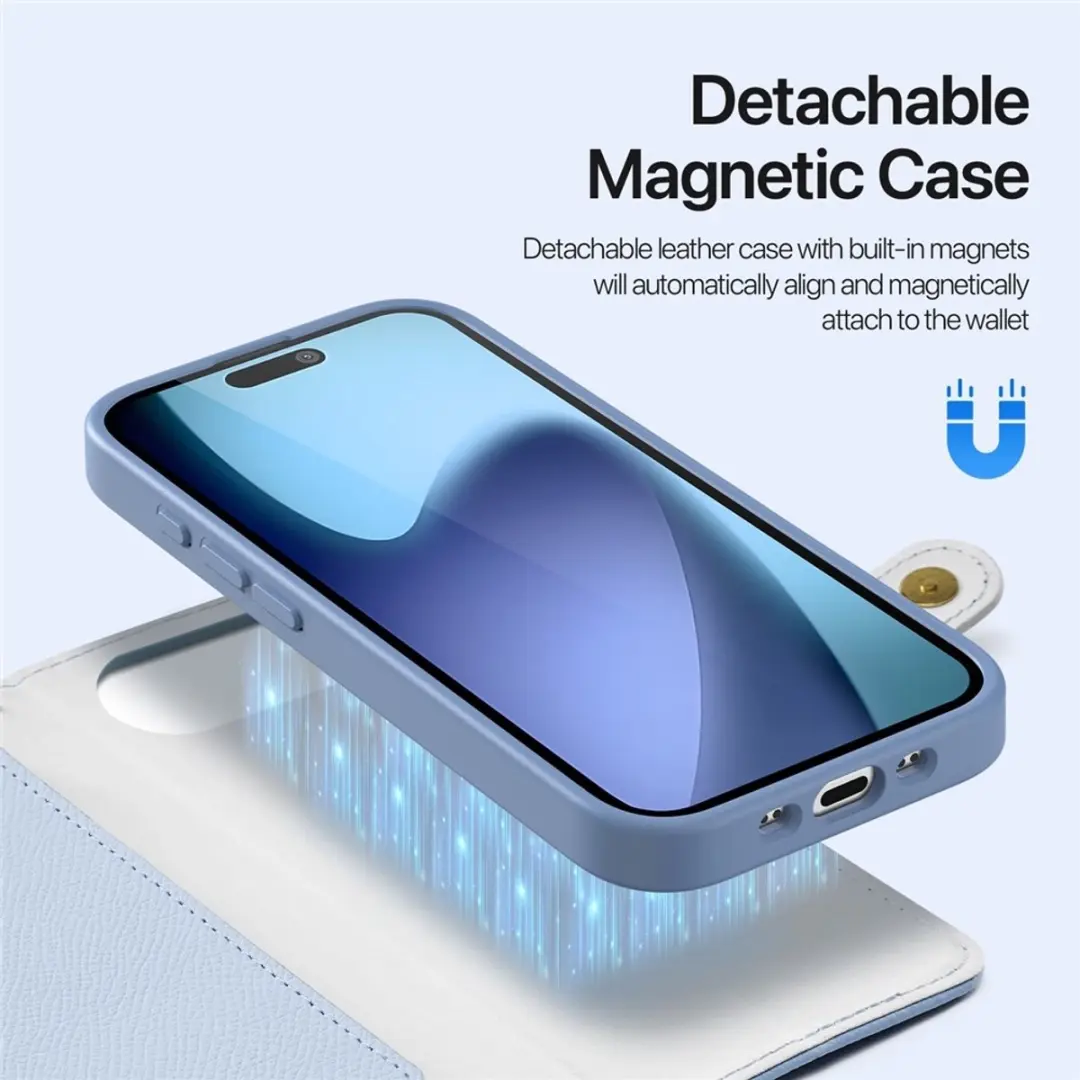 Dux Ducis iPhone Air Lawa Hoesje - MagSafe Blauw