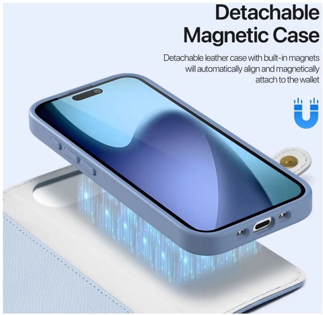 Dux Ducis iPhone Air Lawa Hoesje - MagSafe Blauw