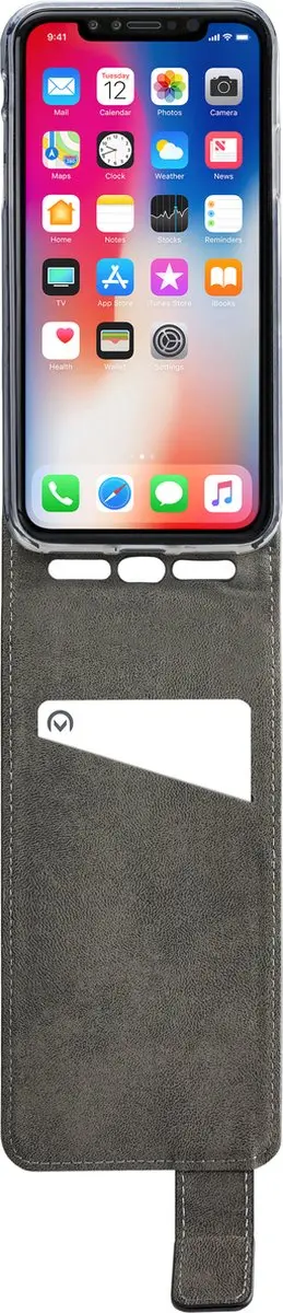 Mobilize Classic Gelly Bookcase iPhone XS Max - Pasjeshouder - Zwart