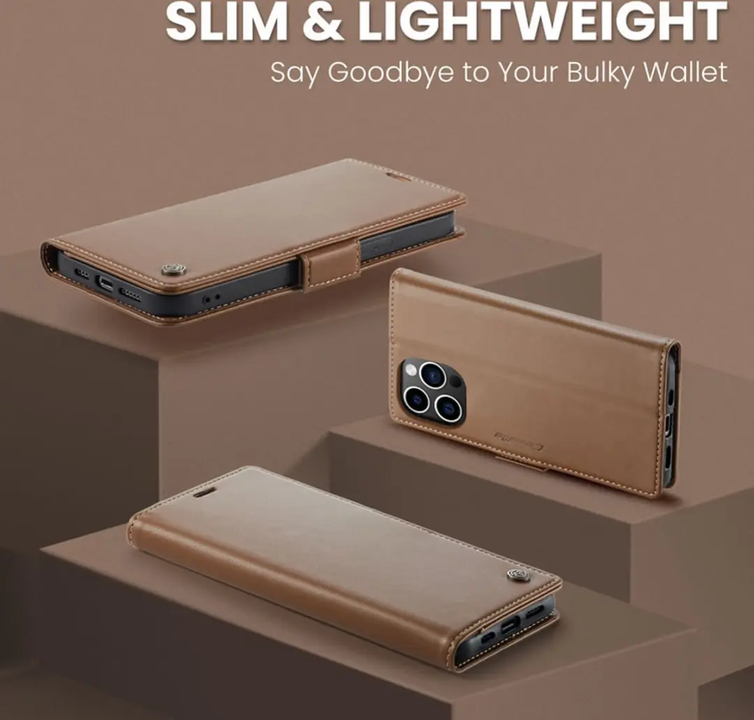 CaseMe Wallet Case iPhone 14 Pro - RFID Bruin