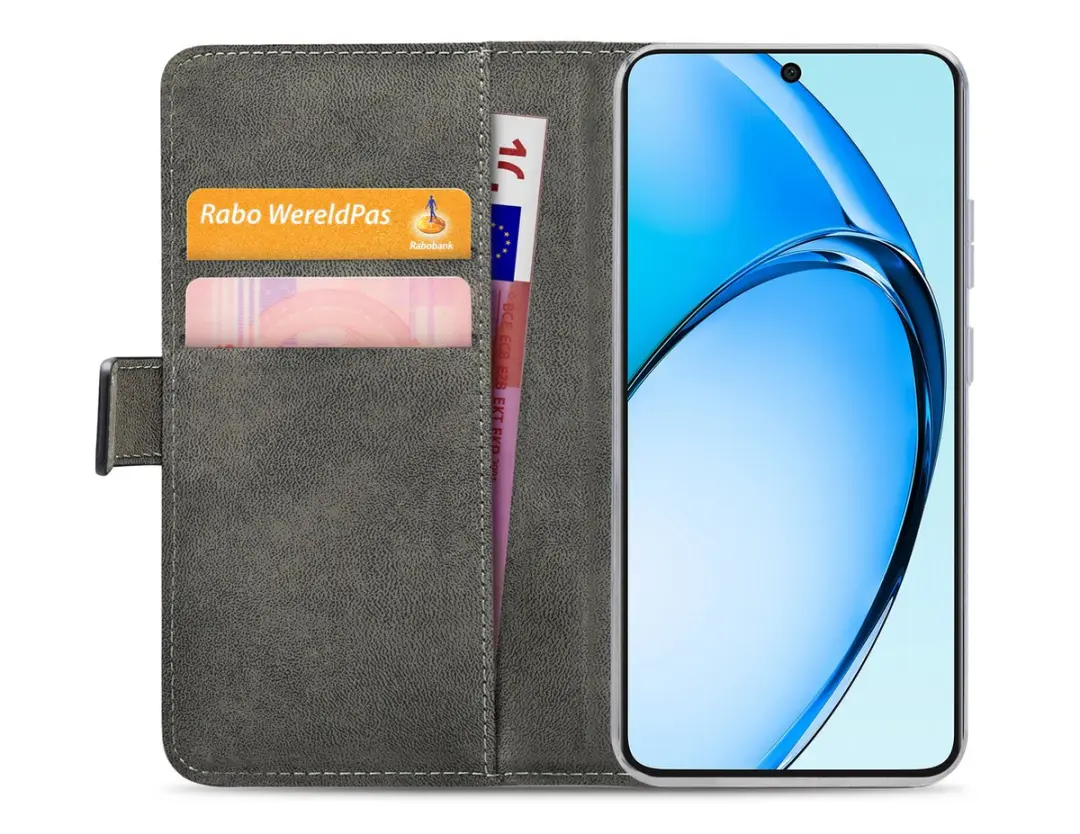 Mobilize Classic Gelly Wallet Bookcase OPPO A60 - Pasjeshouder - Zwart