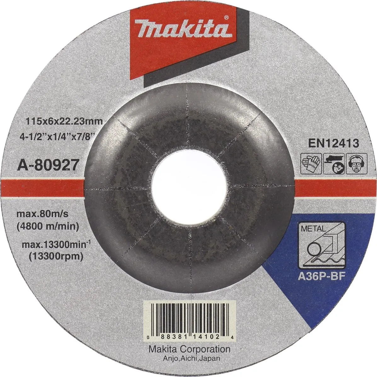 Makita A-80933 Afbraamschijf Staal 125x6mm