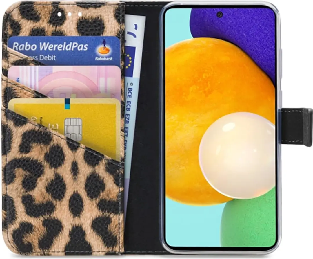 My Style Samsung Galaxy A33 5G Flex Wallet Hoesje - Luipaard Bruin - mpn-8718256964671