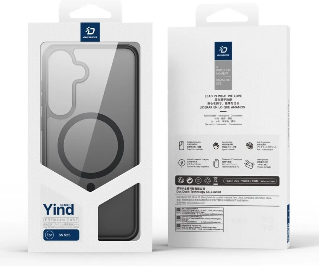 Dux Ducis Yind Hoesje Samsung Galaxy S25 - Zwart - MPN 8720791567231