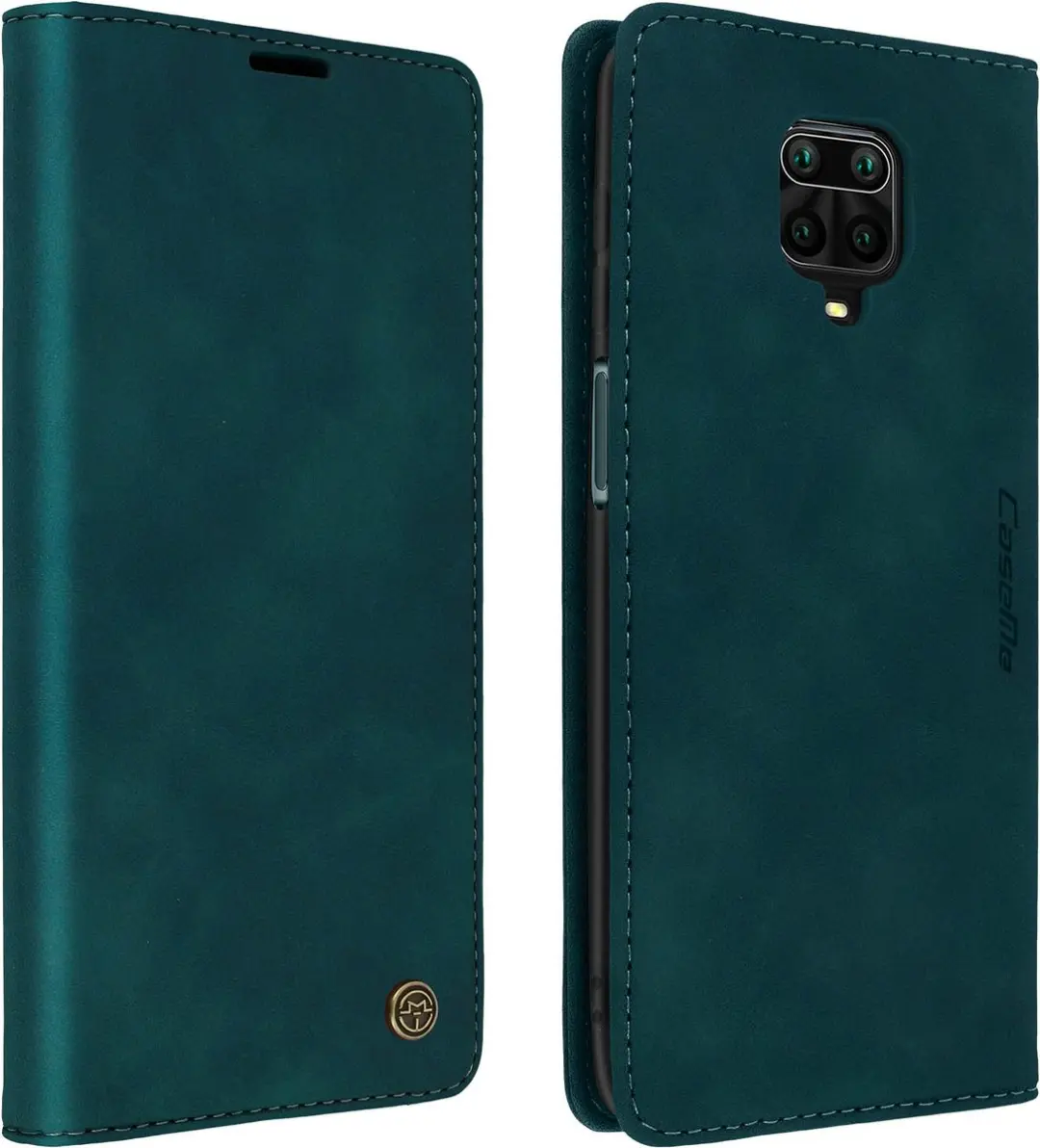 Caseme Hoesje Redmi Note 9S FOLIO-KAZAM-BL-NT9S - Petrolblauw