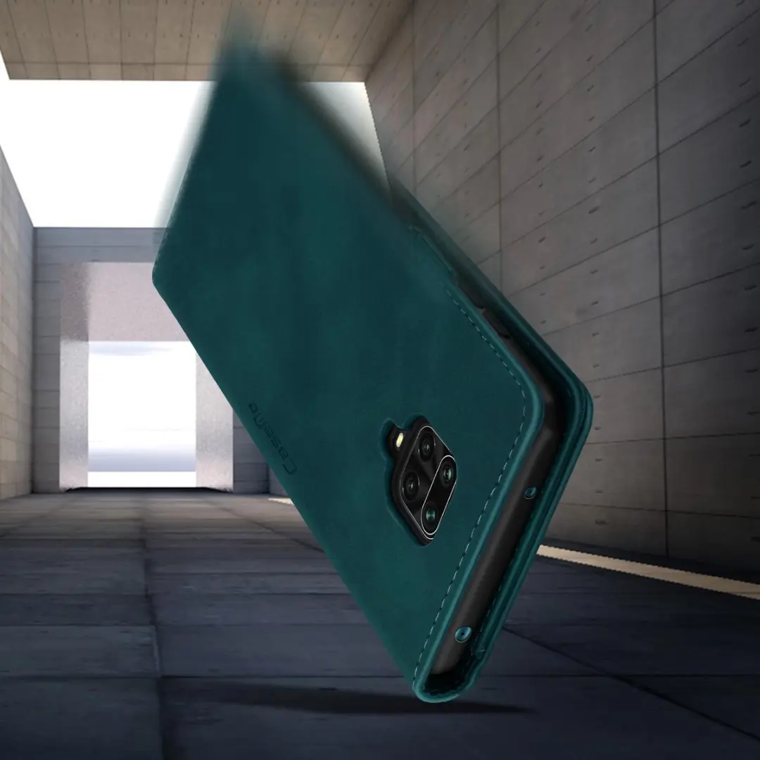 Caseme Hoesje Redmi Note 9S FOLIO-KAZAM-BL-NT9S - Petrolblauw