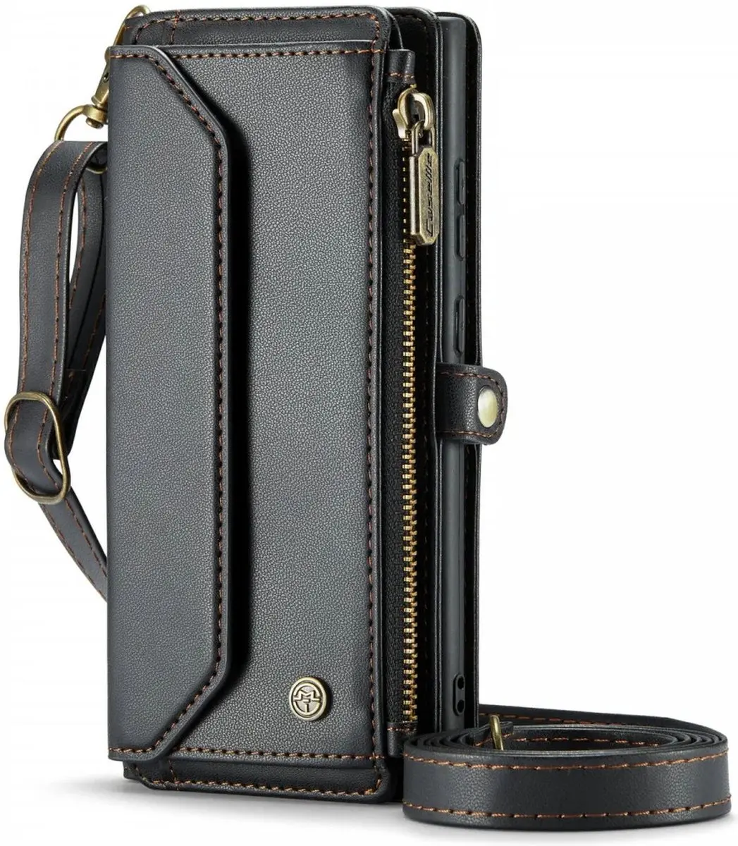 CaseMe C36 Hoesje Samsung Galaxy S24 Ultra - Zwart