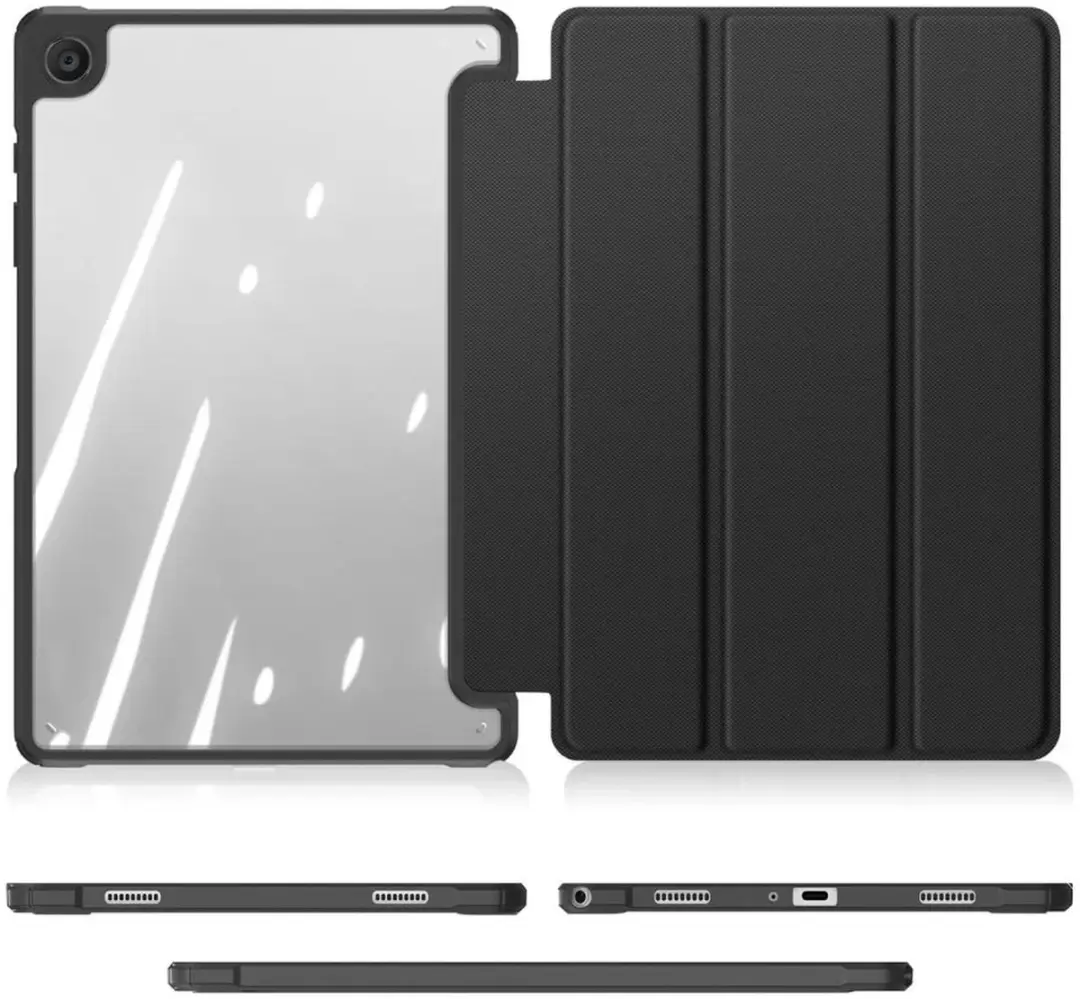 Dux Ducis Toby Hoes Tri-Fold Book Case - Samsung Galaxy Tab A11/A9 Plus - Zwart - afbeelding 6 van 6