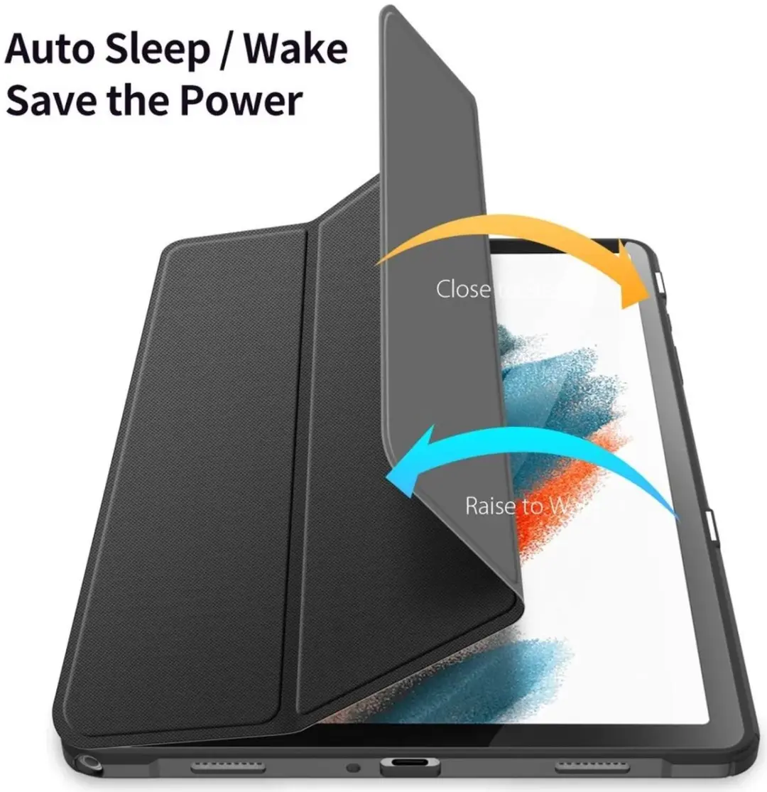 Dux Ducis Toby Hoes Tri-Fold Book Case - Samsung Galaxy Tab A11/A9 Plus - Zwart