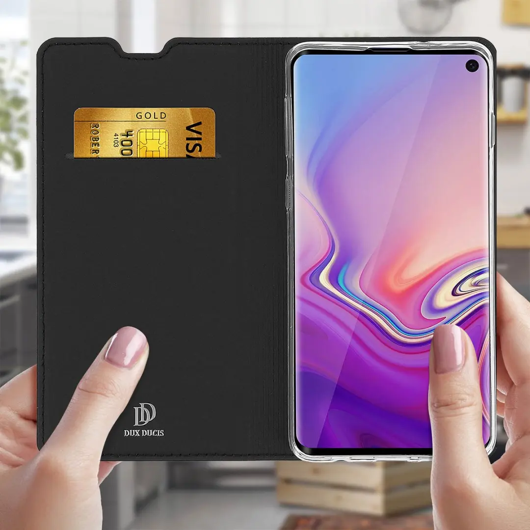 Dux Ducis Foliohoes Galaxy S10 - Zwart