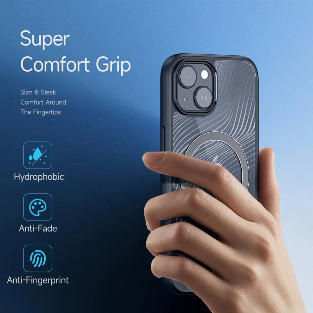 Dux Ducis Aimo Mag iPhone 15 Hoesje - Zwart