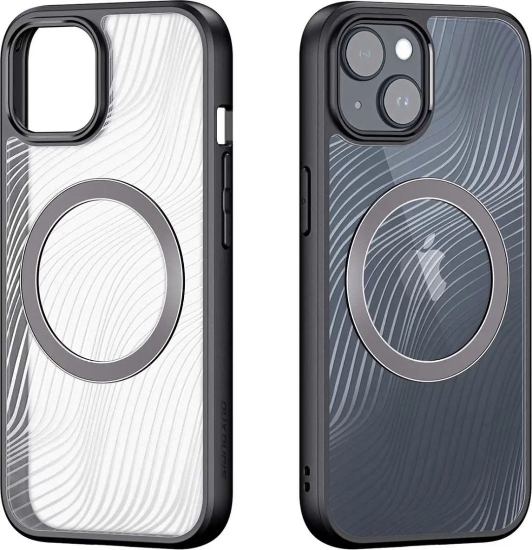 Dux Ducis Aimo Mag iPhone 15 Hoesje - Zwart