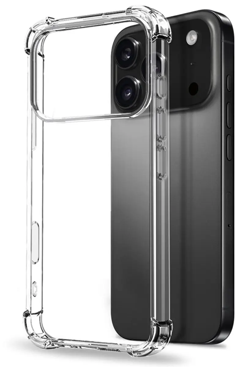 NORTHJO iPhone 17 Pro 3-in-1 Hoesje - Transparant