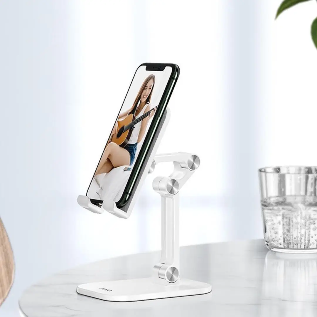 Hoco PH34 Opvouwbare Smartphone Standaard - 13 Inch - Wit
